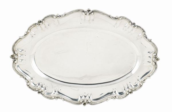 Vassoio in argento 800  (Italia, XX Sec.)  - Asta ARGENTI DA COLLEZIONE  - Colasanti Casa d'Aste