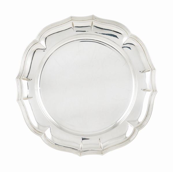 An 800 silver tray, marked Serra, Roma  (20th century)  - Auction Auction 34 - Colasanti Casa d'Aste