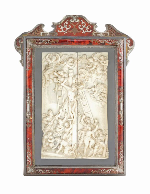 An ivory recatngular plate