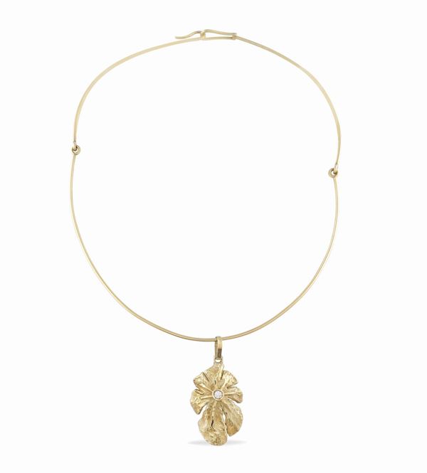 Collier semirigido in oro giallo 18kt