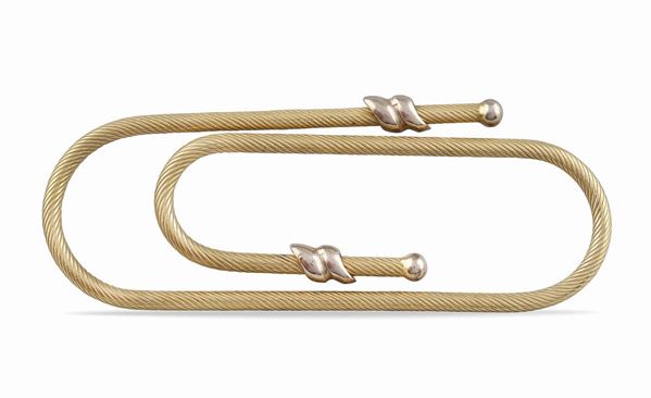 Fermasoldi attache in oro giallo 18kt