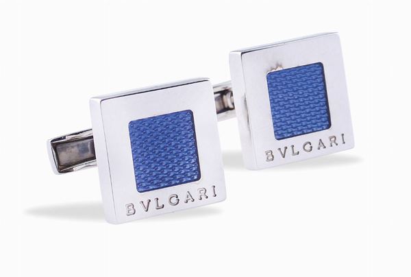 Bulgari, gemelli in argento 925