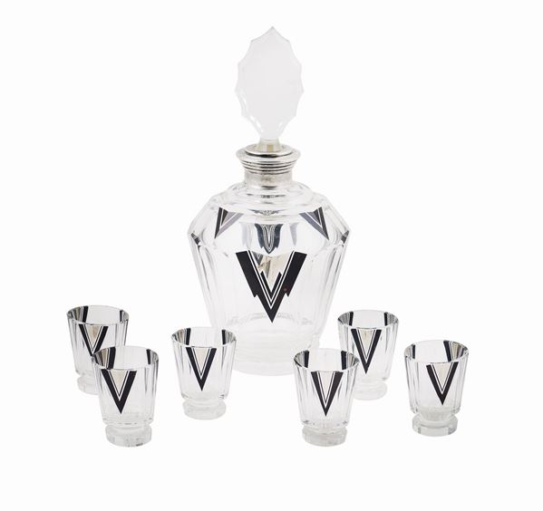 A glass liqueur set  (Italy, 1930/40s)  - Auction Auction 34 - Colasanti Casa d'Aste