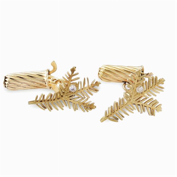 Gemelli in oro giallo 14kt