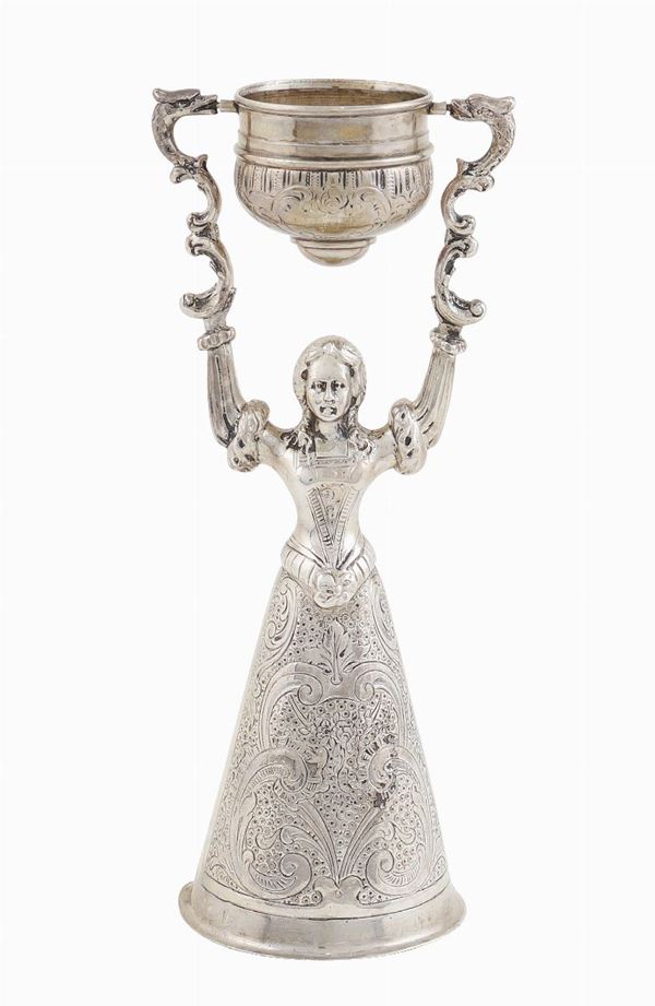 Coppa dell'amore in argento 800