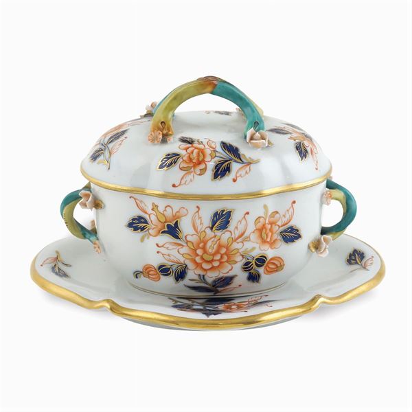 Salsiera con piattino in porcellana Sevres