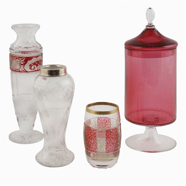 Four glass and crystal objects  (20th century)  - Auction MODERN AND CONTEMPORARY ART - Colasanti Casa d'Aste