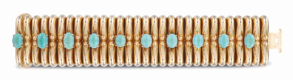 Bracciale a fascia in oro rosa 18kt