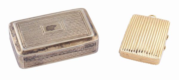 Due piccole vinaigrette di forma rettangolare
