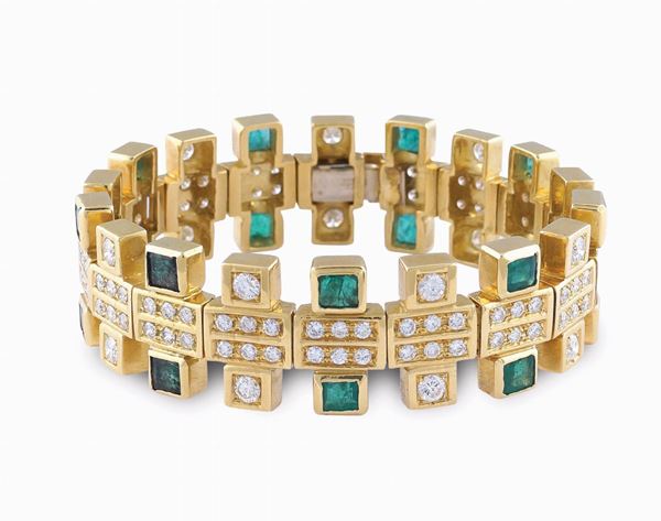 Bracciale semirigido in oro giallo 18kt
