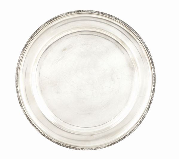 Vassoio in argento 800  (Italia, XX Sec.)  - Asta ARGENTI DA COLLEZIONE  - Colasanti Casa d'Aste