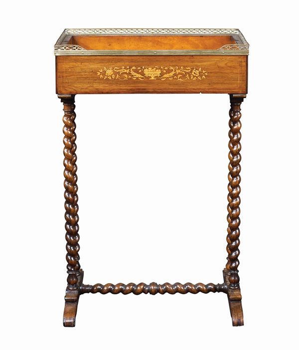 A palissander flower box table