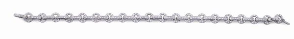 Bracciale in oro bianco 18kt e diamanti