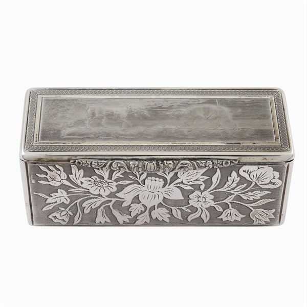 A rectangular silver box  (Russia, 19th century)  - Auction  FINE JEWELS - Colasanti Casa d'Aste