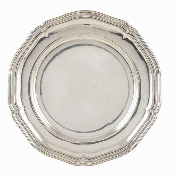 A silver plate