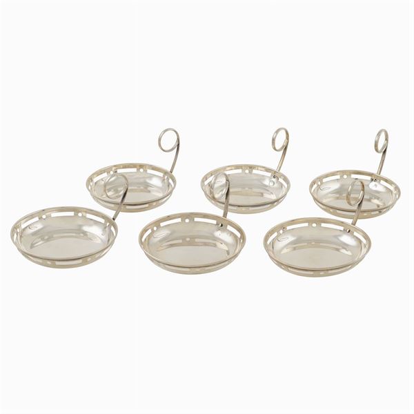 Six silver baskets  (Italy, 20th century)  - Auction  FINE JEWELS - Colasanti Casa d'Aste