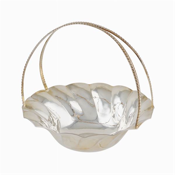 A silver basket