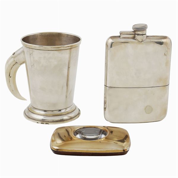 A silver and silverplate lot (3)  (20th century)  - Auction  FINE JEWELS - Colasanti Casa d'Aste