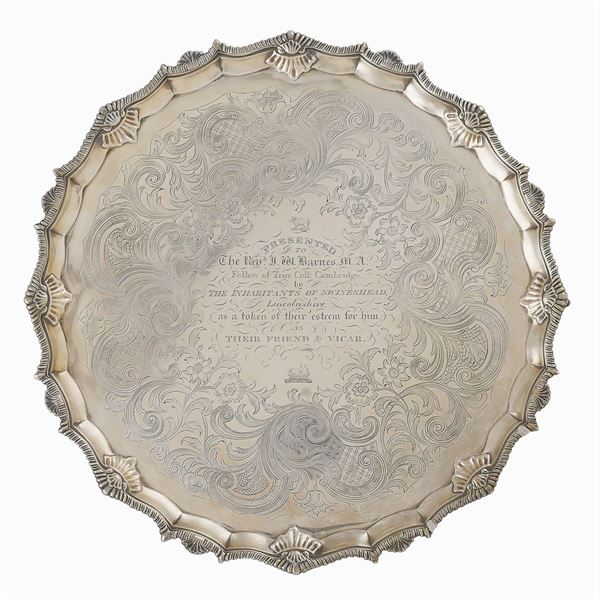 Grande salver in argento