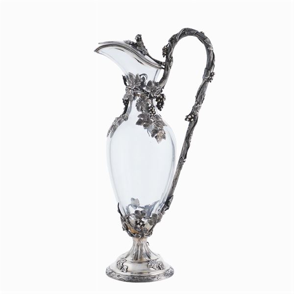 A crystal and silver spout  (Paris, 1860 - 1901)  - Auction  FINE JEWELS - Colasanti Casa d'Aste
