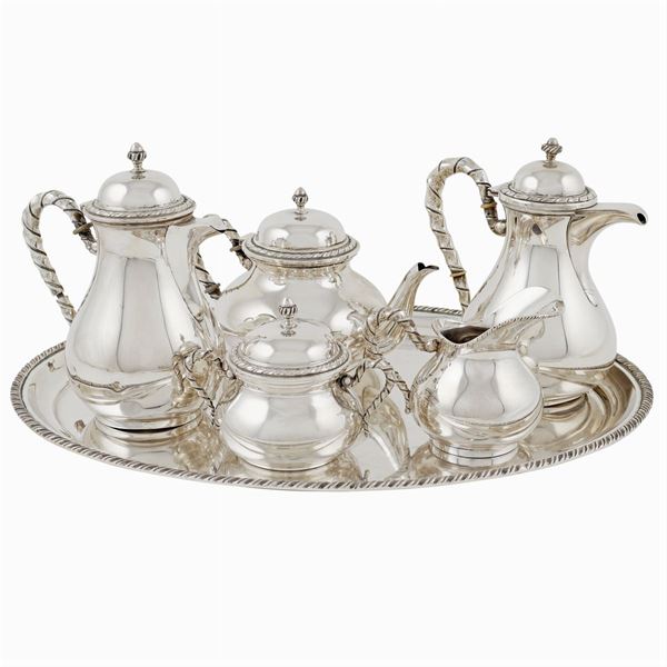 A silver tea and coffee set  (Italy, half of 20th century)  - Auction  FINE JEWELS - Colasanti Casa d'Aste