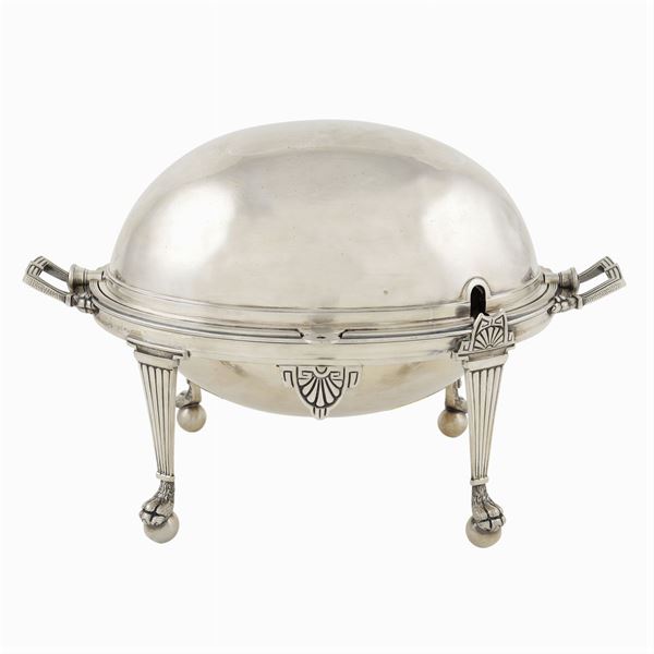 English Silver Plate Entree Serving Dish Revolving Dome  (Great Britain, early 20th century)  - Auction  FINE JEWELS - Colasanti Casa d'Aste