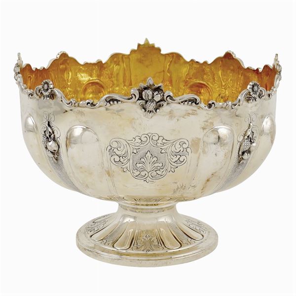 A silver bowl centerpiece  (Italy, 20th century)  - Auction  FINE JEWELS - Colasanti Casa d'Aste