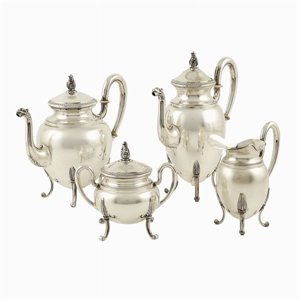 Servizio the e caffè in argento  (Italia, XX Sec.)  - Asta GIOIELLI E OROLOGI  - Colasanti Casa d'Aste