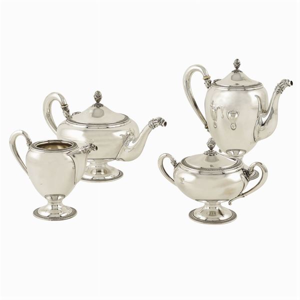 Servizio the e caffè in argento  (Italia, XX Sec.)  - Asta GIOIELLI E OROLOGI  - Colasanti Casa d'Aste
