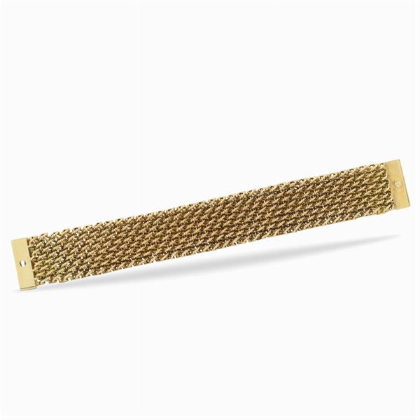 Van Cleef Arpels, bracciale in oro giallo 18kt