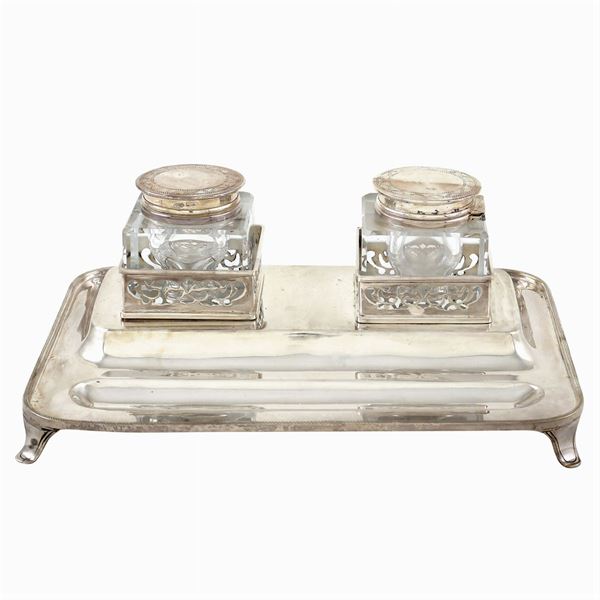 A silver inkwell  (Italy, 20th century)  - Auction  FINE JEWELS - Colasanti Casa d'Aste