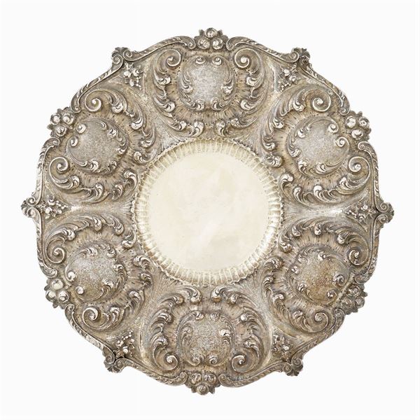 Piatto in argento  (Italia, XX Sec.)  - Asta GIOIELLI E OROLOGI  - Colasanti Casa d'Aste