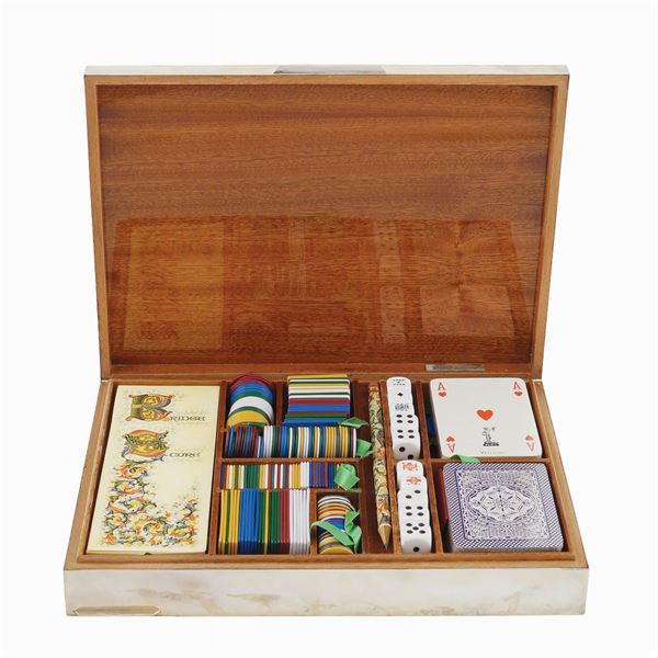 Scatola da gioco in argento
