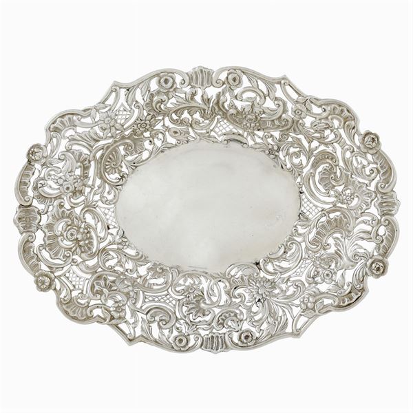 Cestino traforato in argento  (Londra, 1892)  - Asta GIOIELLI E OROLOGI  - Colasanti Casa d'Aste