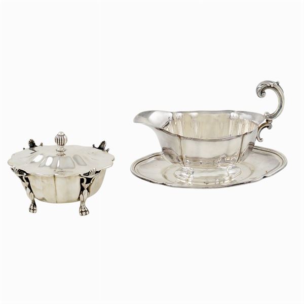 A silver lot (2)  (Italy, 20th century)  - Auction  FINE JEWELS - Colasanti Casa d'Aste