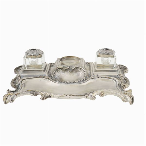 A Liberty silver inkwell  (Italy, 20th century)  - Auction  FINE JEWELS - Colasanti Casa d'Aste