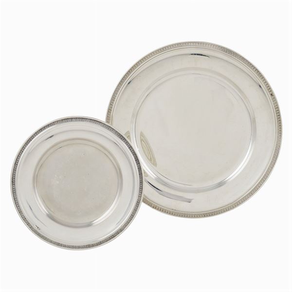Two silver trays  (Italy, 20th century)  - Auction  FINE JEWELS - Colasanti Casa d'Aste