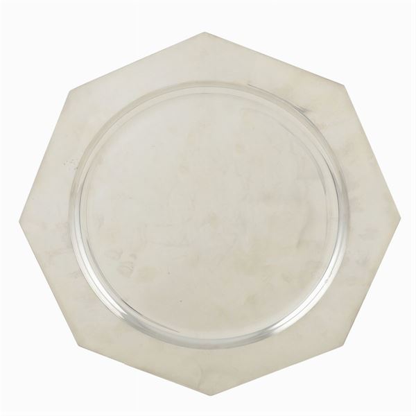 A silver tray