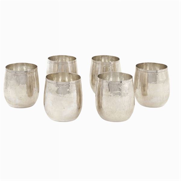 A silver glass lot (6)