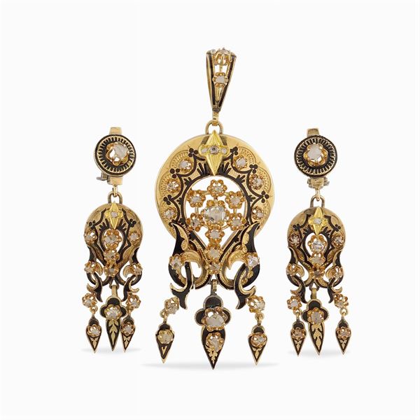 Antica parure vittoriana  (primi '900)  - Asta GIOIELLI E OROLOGI  - Colasanti Casa d'Aste