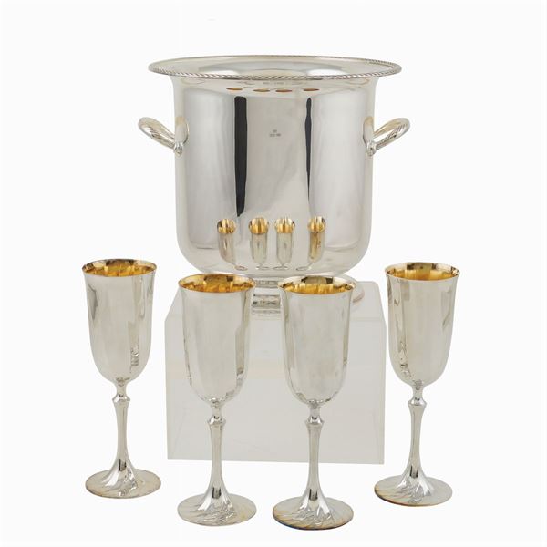 A silverplate lot (5)  (20th century)  - Auction  FINE JEWELS - Colasanti Casa d'Aste