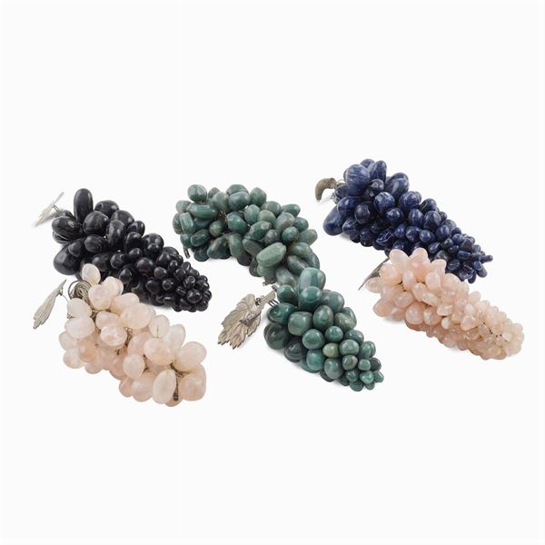A stone grape lot (6)  (20th century)  - Auction MODERN AND CONTEMPORARY ART - Colasanti Casa d'Aste
