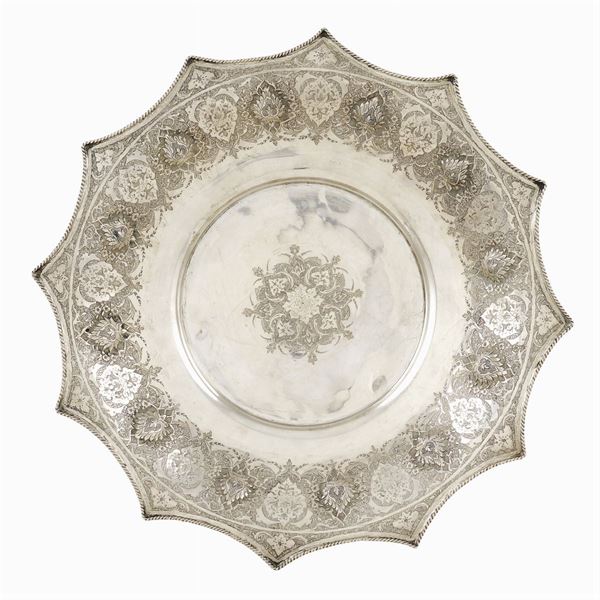 A silver stand