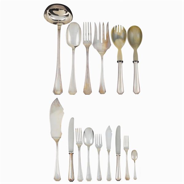 A silver cultery set (102)  (Italy, 20th century)  - Auction  FINE JEWELS - Colasanti Casa d'Aste
