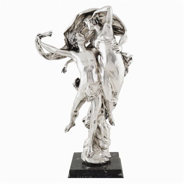 A silver sculpture