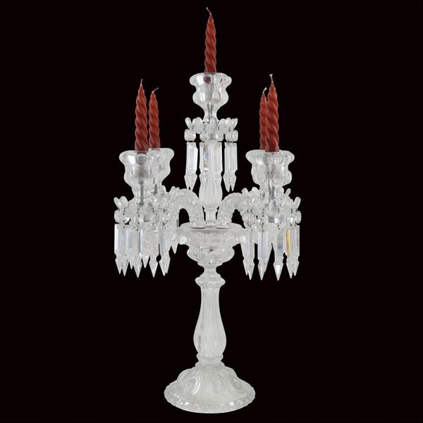 Baccarat, candelabro in cristallo