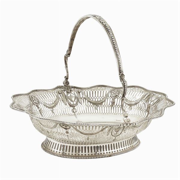 A George III silver cake basket