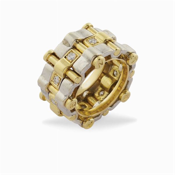 Massoni, anello fascia "Penta"