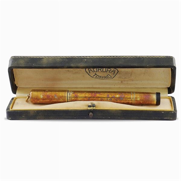 Aurora, penna stilografica in oro giallo 18kr  (anni' 40)  - Asta ARTE MODERNA E CONTEMPORANEA - Colasanti Casa d'Aste
