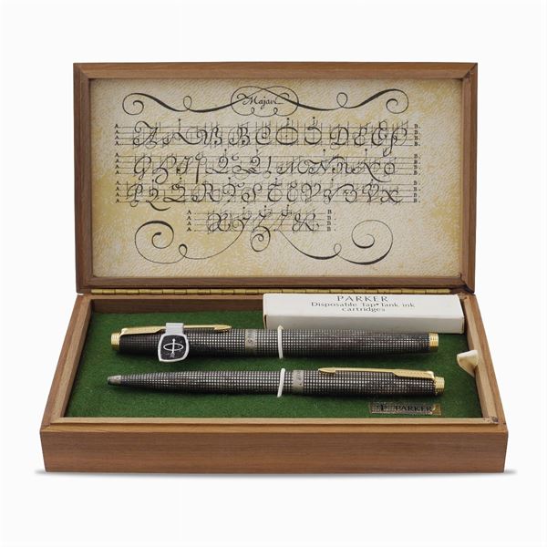 Parker, Cisele 75 set di due penne in argento